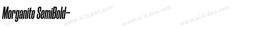 Morganite SemiBold字体转换
